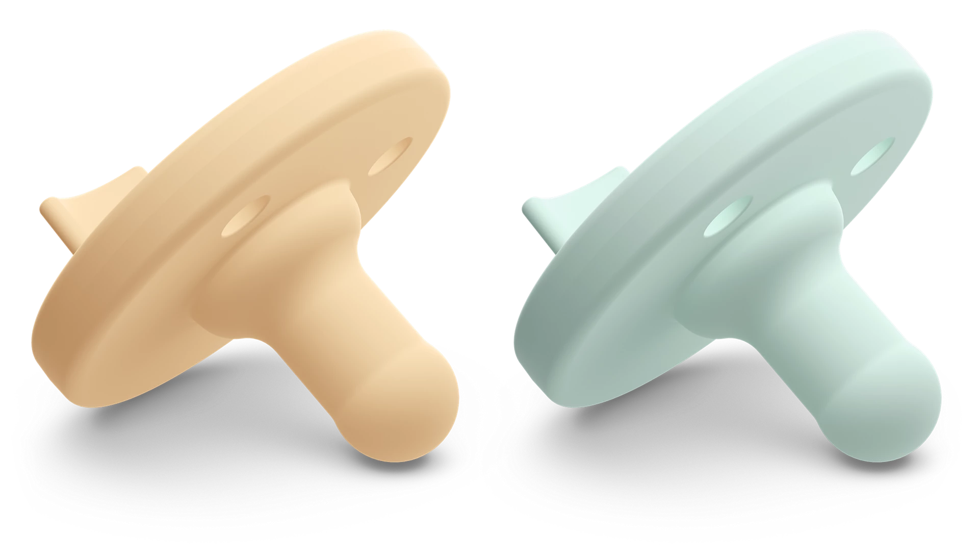 SUCES AVENT SOOTHIE 0-3 MOIS – JAUNE/CYAN (LOT DE 2) - Institut MAIA