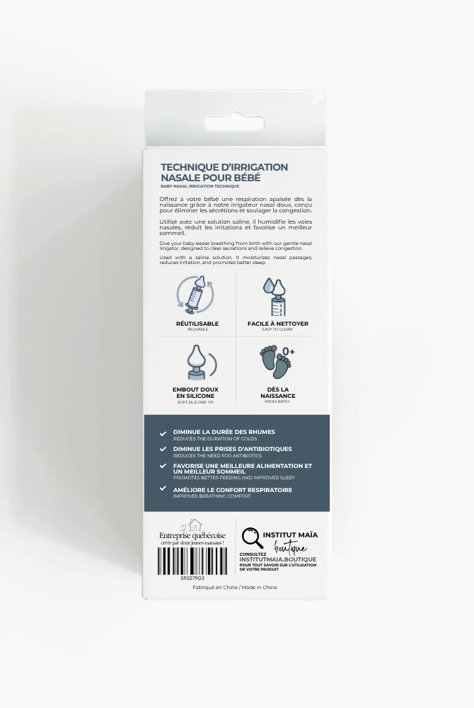 IRRIGATEUR NASAL 0-2 ANS (LOT DE 2) - Institut MAIA