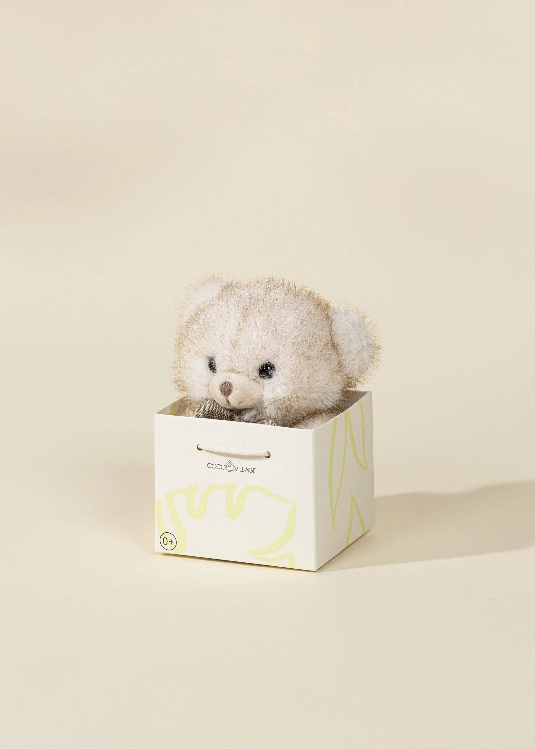 MINI PELUCHE CADEAU - OURS BLANC - Institut MAIA