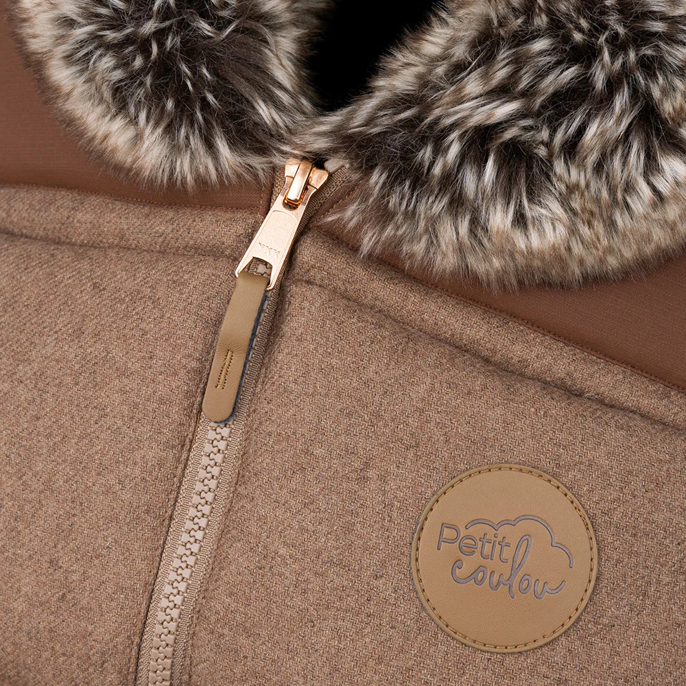 Housse hiver pour siège d'auto - Collection laine (-30°C à 5°C) - CHOCO CARAMEL - Institut MAIA