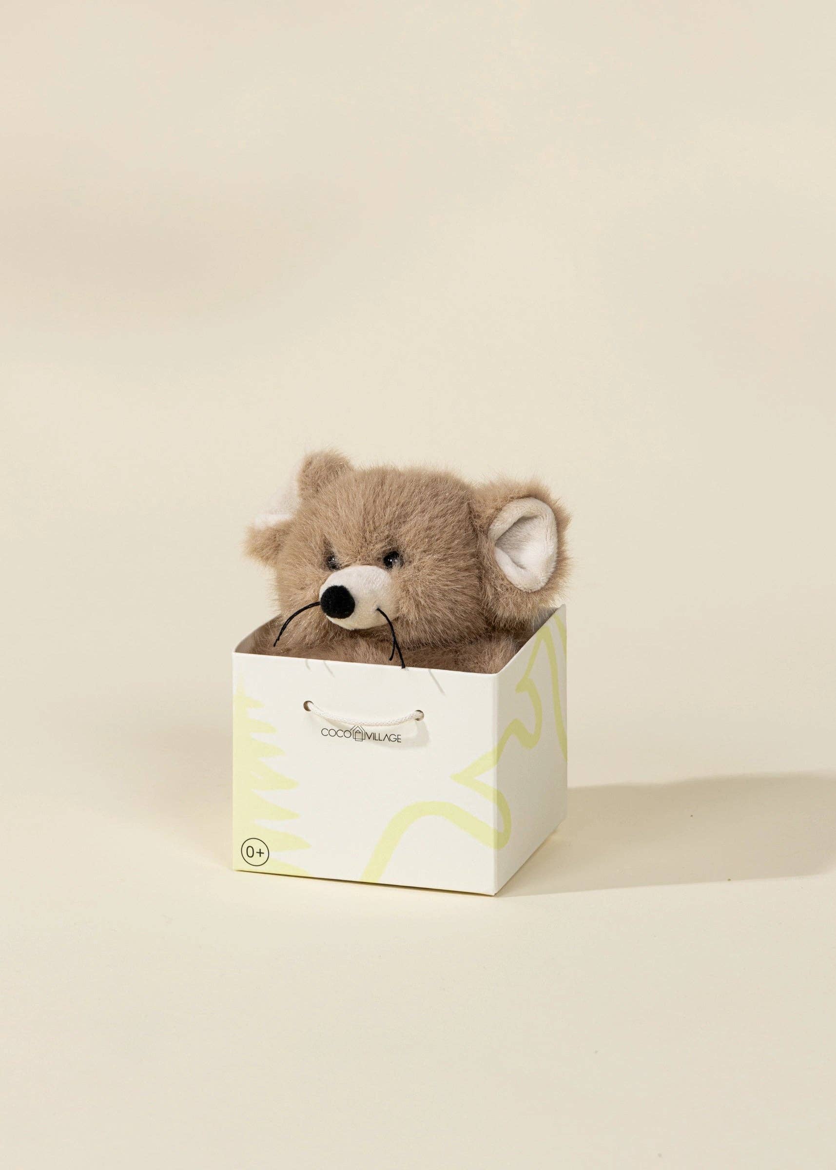 MINI PELUCHE CADEAU - SOURIS BRUNE - Institut MAIA