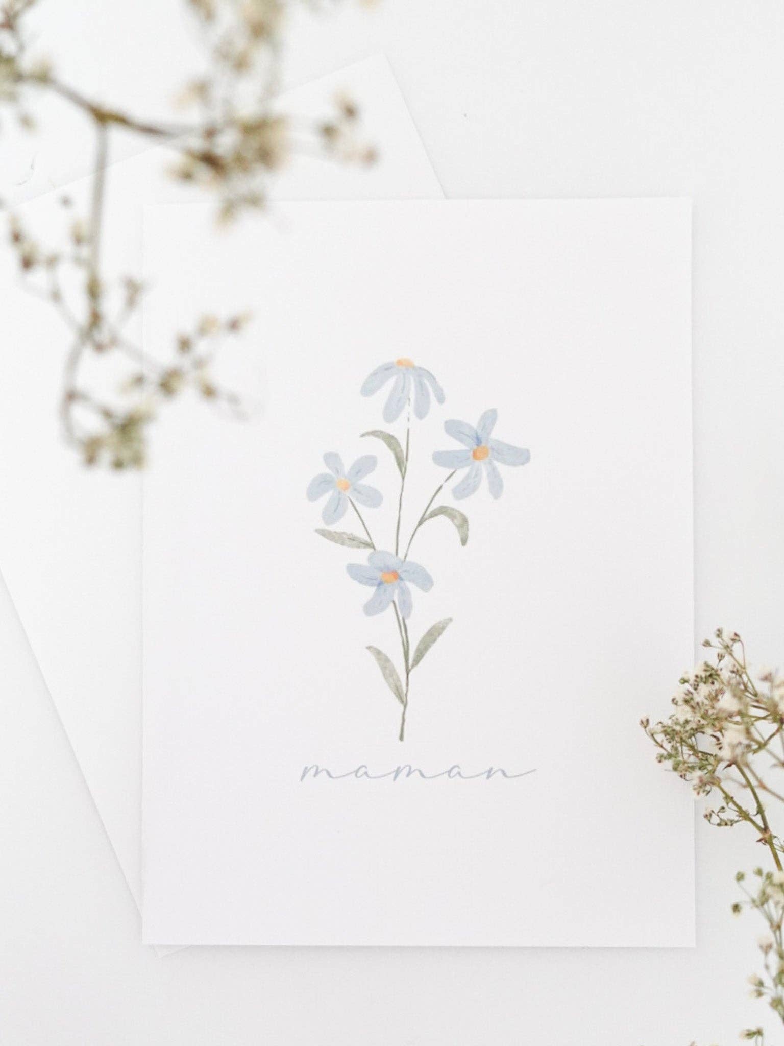 CARTE DE FÊTE DES MÈRES BOUQUET - Institut MAIA