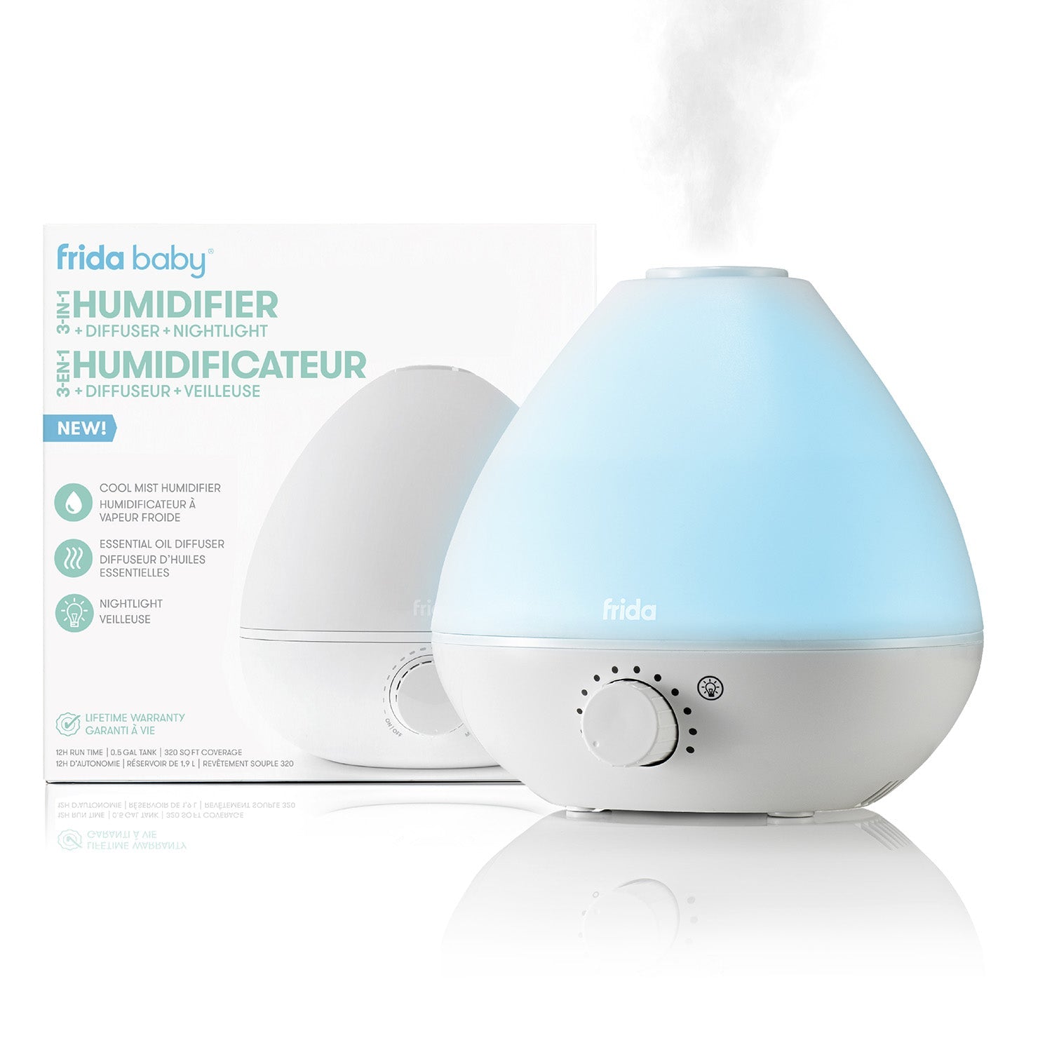 HUMIDIFICATEUR DIFFUSEUR VEILLEUSE 3 EN 1 - Institut MAIA