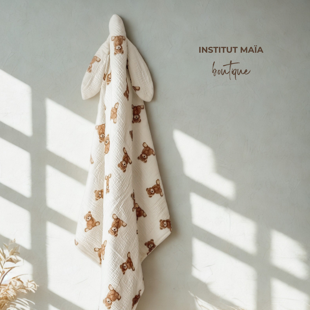 SERVIETTE DE BAIN EN MOUSSELINE MAÏA 2.0 - Institut MAIA