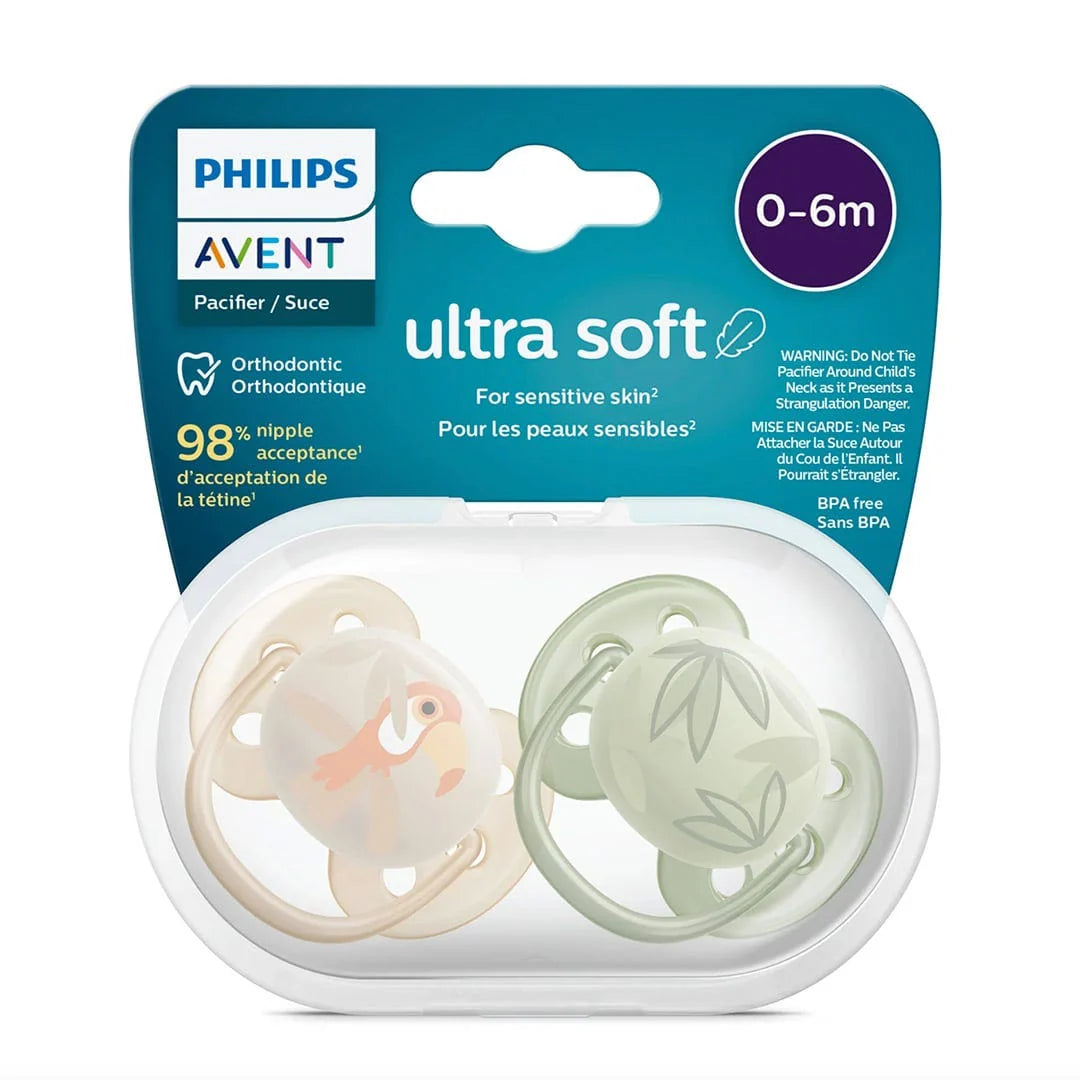 SUCE AVENT ORTHODONTIQUE ULTRA SOFT 0-6 MOIS (LOT DE 2) - Institut MAIA
