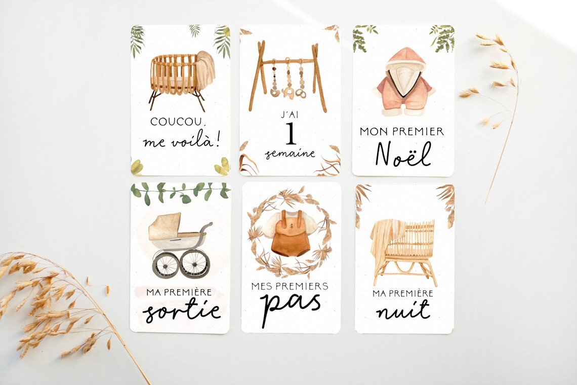 CARTES ÉTAPES BÉBÉ - BÉBÉ BOHO - Institut MAIA