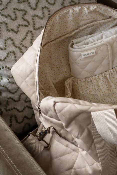 SAC À COUCHES MATELASSÉ EN COTON BIOLOGIQUE - Institut MAIA