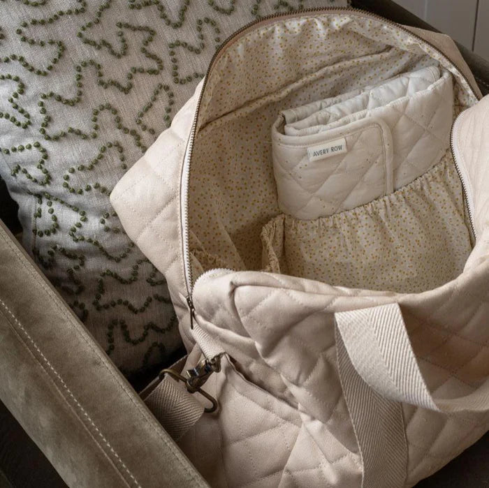 SAC À COUCHES MATELASSÉ EN COTON BIOLOGIQUE - Institut MAIA