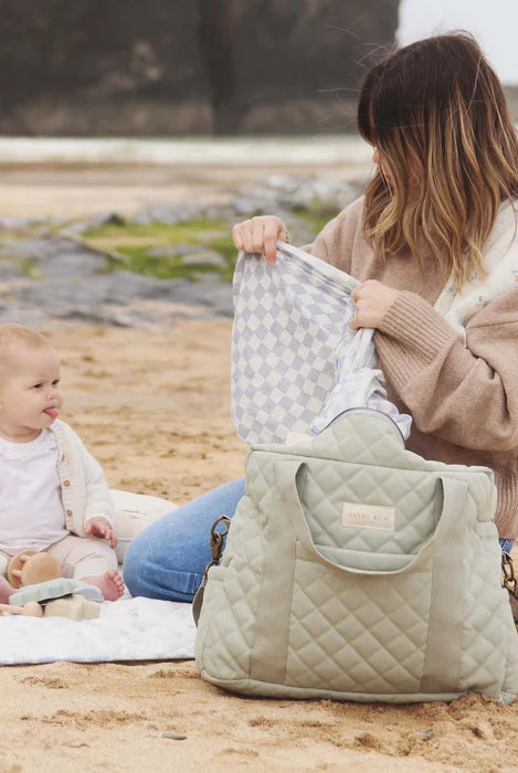 SAC À COUCHES MATELASSÉ EN COTON BIOLOGIQUE - Institut MAIA