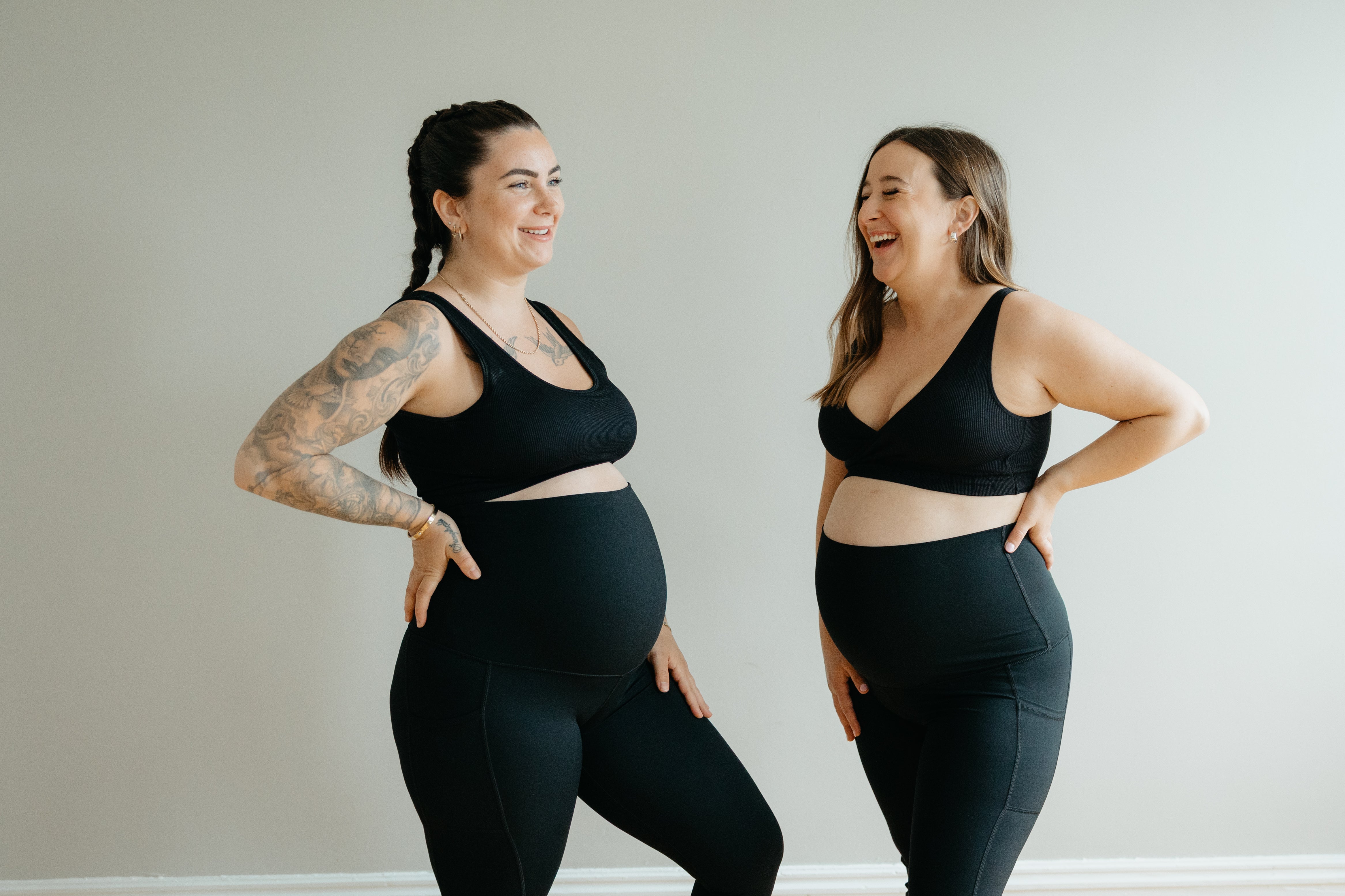 LEGGING DE MATERNITÉ ATHENA - NOIR - Institut MAIA