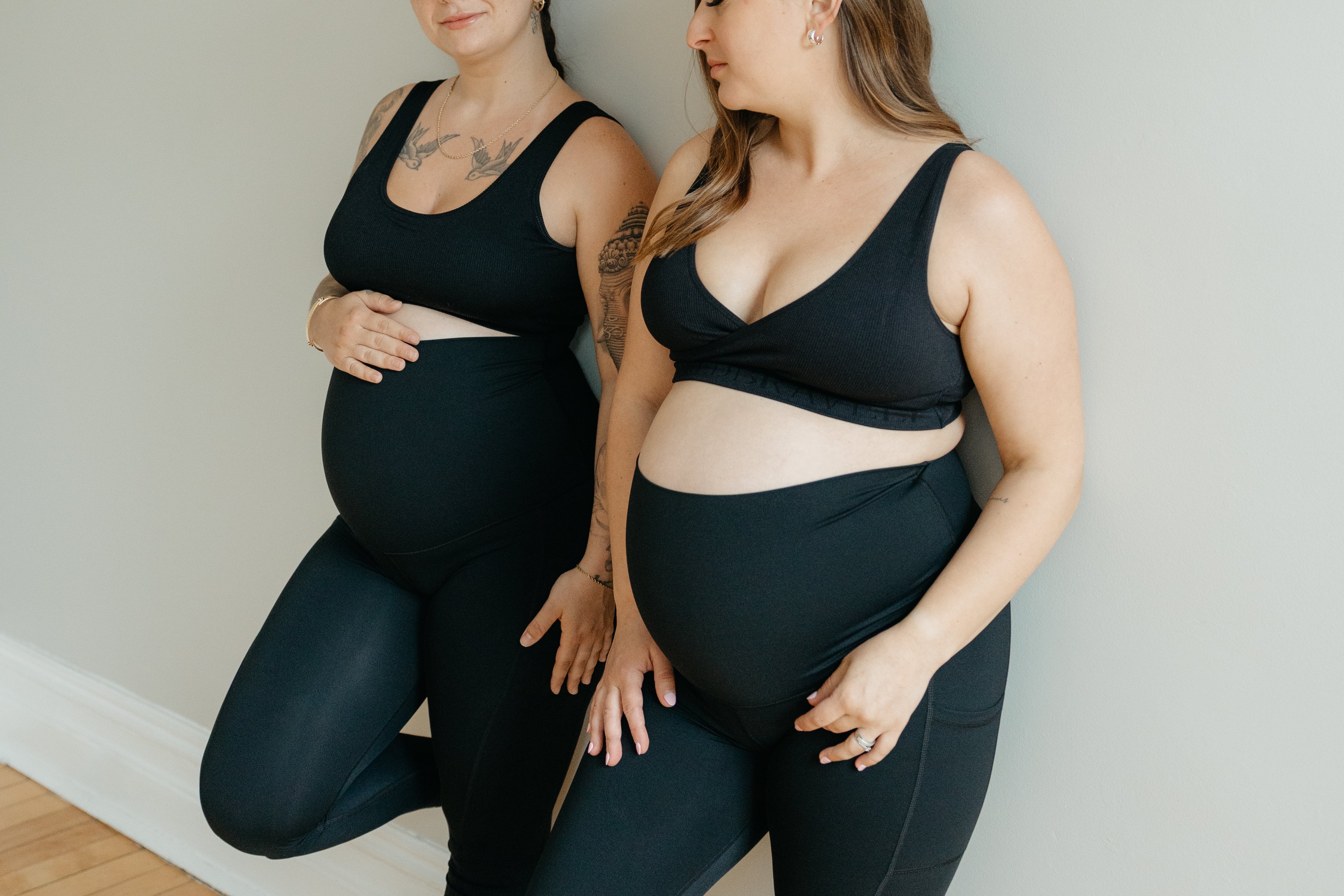 LEGGING DE MATERNITÉ ATHENA - NOIR - Institut MAIA