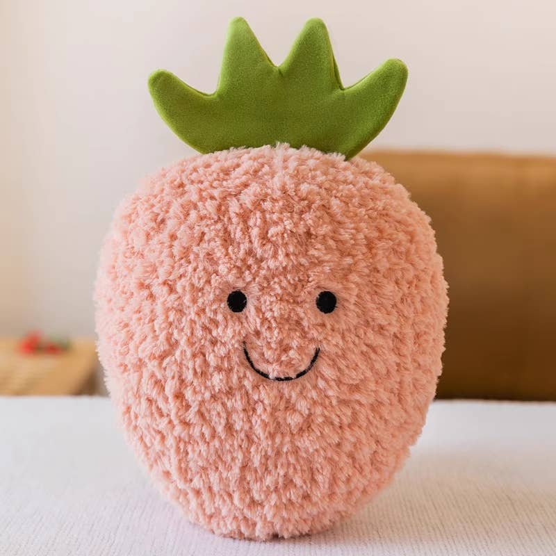 Peluche duveteux ananas/mangue/citron/fraise de 20 cm - Institut MAIA