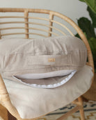 COUSSIN D’ALLAITEMENT EN LIN AVEC HOUSSE AMOVIBLE - Institut MAIA