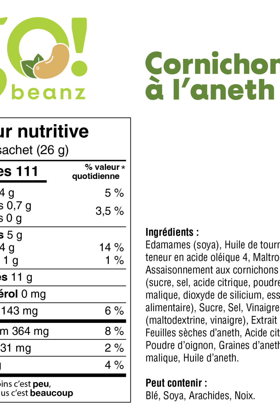 GO! BEANZ - EDAMAMES RÔTIES - Institut MAIA