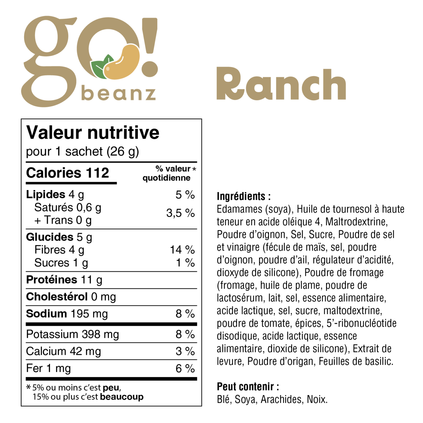 GO! BEANZ - EDAMAMES RÔTIES - Institut MAIA