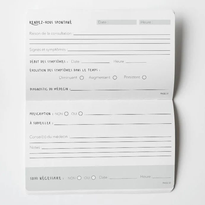CARNET DE SUIVI MÉDICAL - Institut MAIA