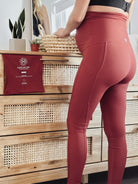 LEGGING ATHENA - TERRA COTTA - Institut MAIA