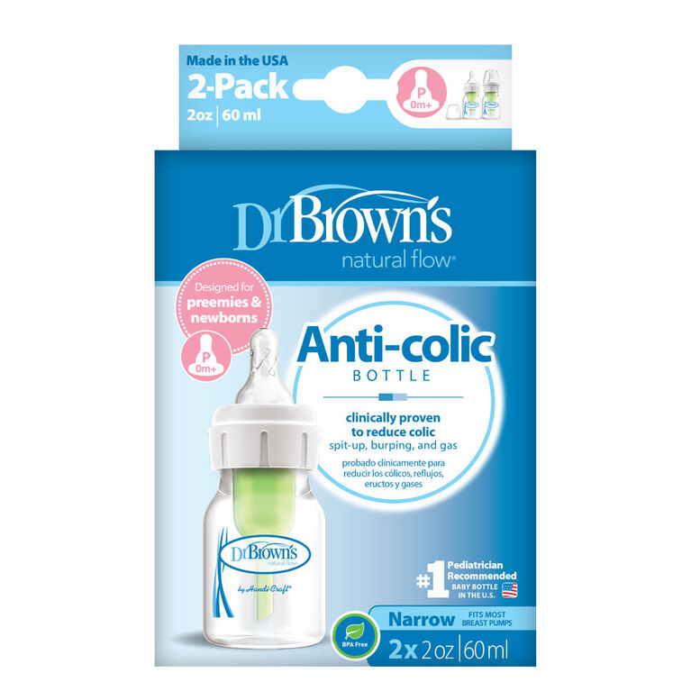 BIBERON PREEMIE DR. BROWN'S 60 ML (PAQUET DE 2) - Institut MAIA