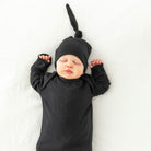 ENSEMBLE PYJAMA NOUÉ ET BONNET - NOIR - Institut MAIA