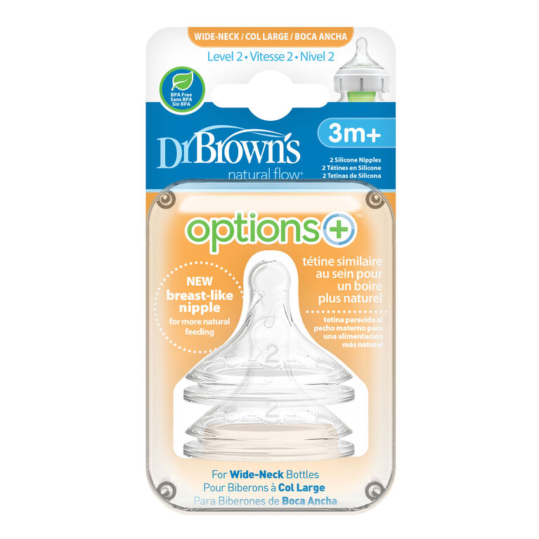 TÉTINES POUR BIBERON DR. BROWN'S (PAQUET DE 2) - Institut MAIA