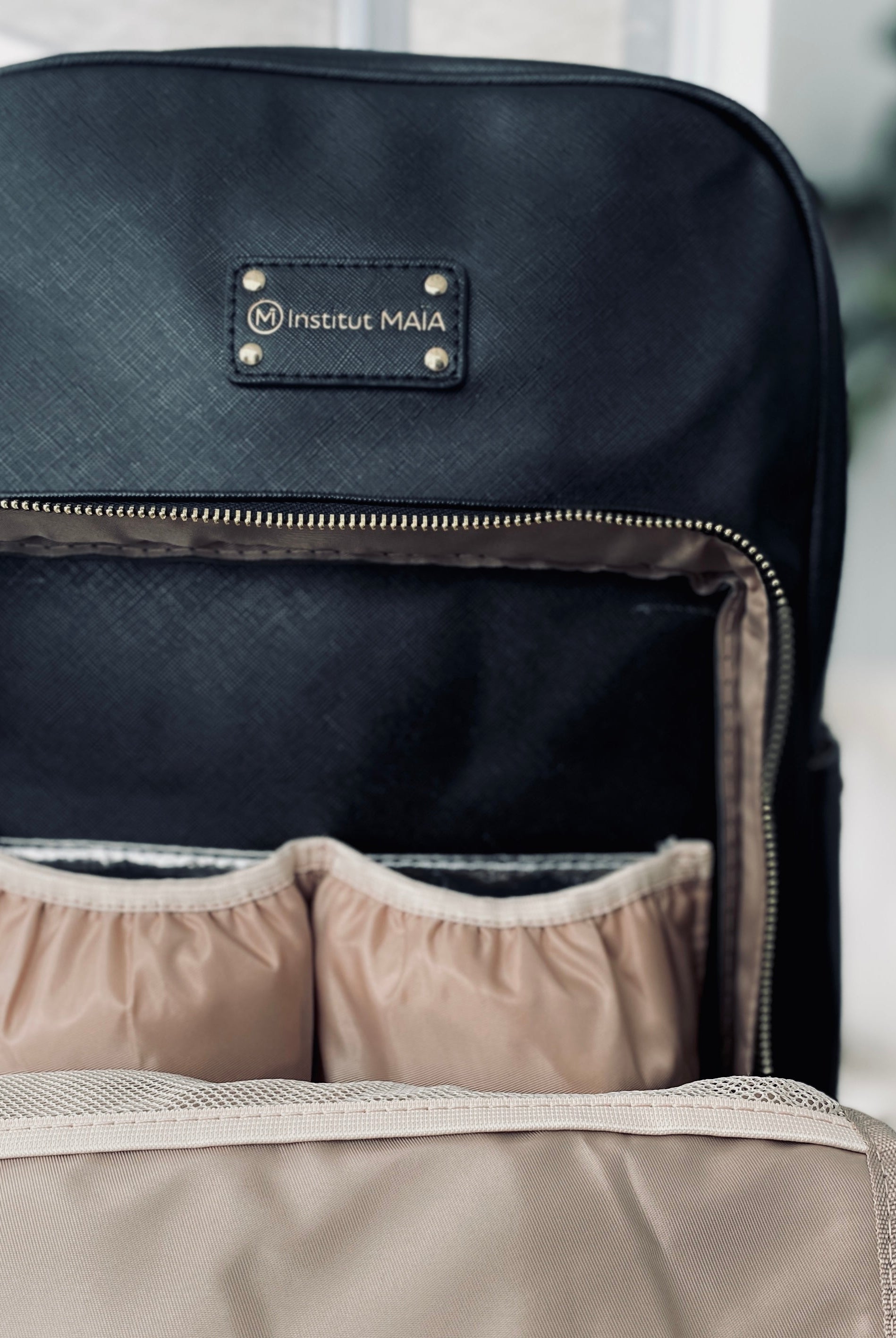 SAC À COUCHES MAÏA VEGAN - NOIR - Institut MAIA