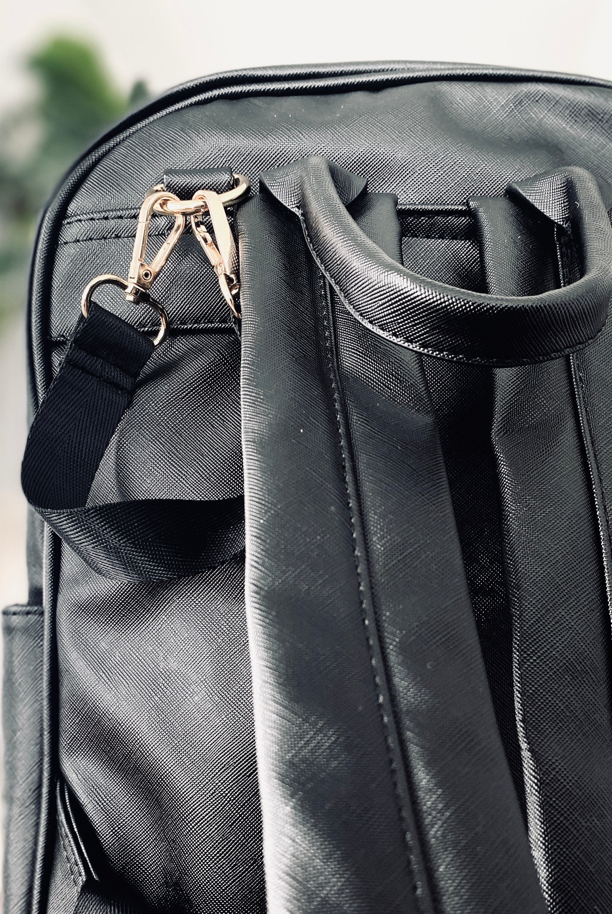 SAC À COUCHES MAÏA VEGAN - NOIR - Institut MAIA