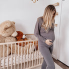 ENSEMBLE PYJAMA FLORA - CHARCOAL - Institut MAIA