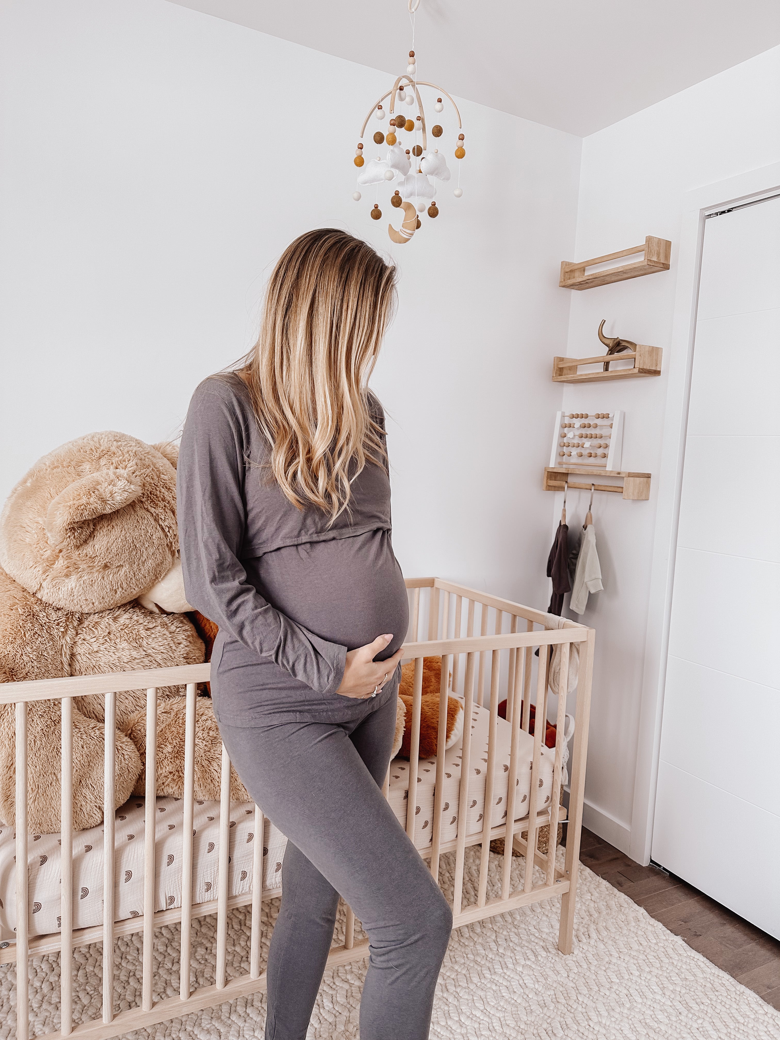 ENSEMBLE PYJAMA FLORA - CHARCOAL - Institut MAIA