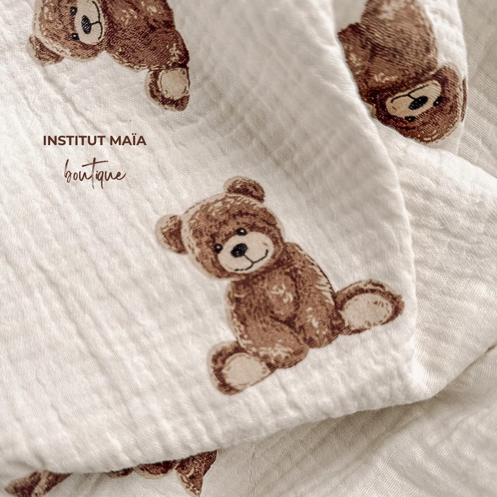 SERVIETTE DE BAIN EN MOUSSELINE MAÏA 2.0 - Institut MAIA