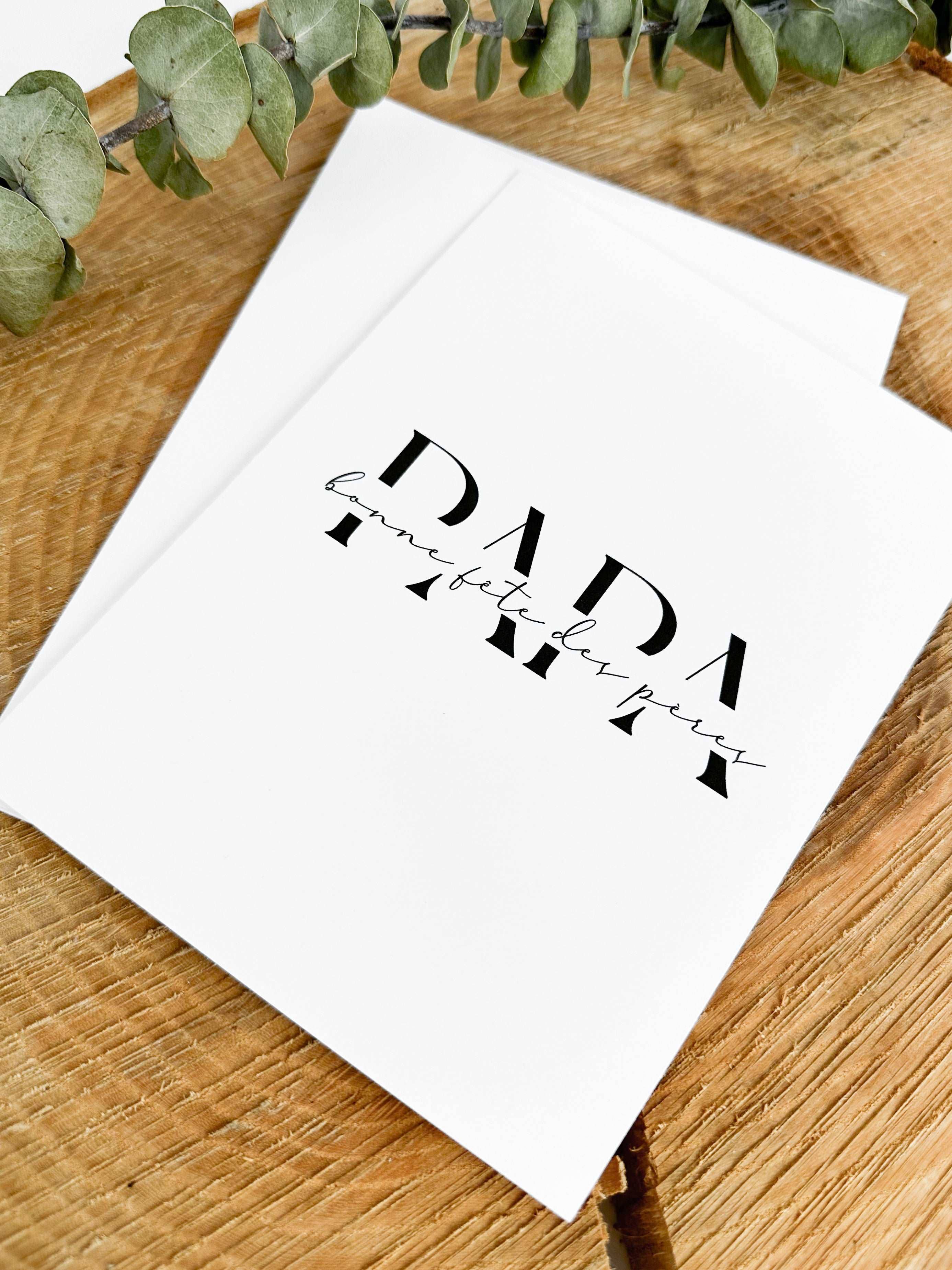 CARTE DE FÊTE DES PÈRES - PAPA - Institut MAIA