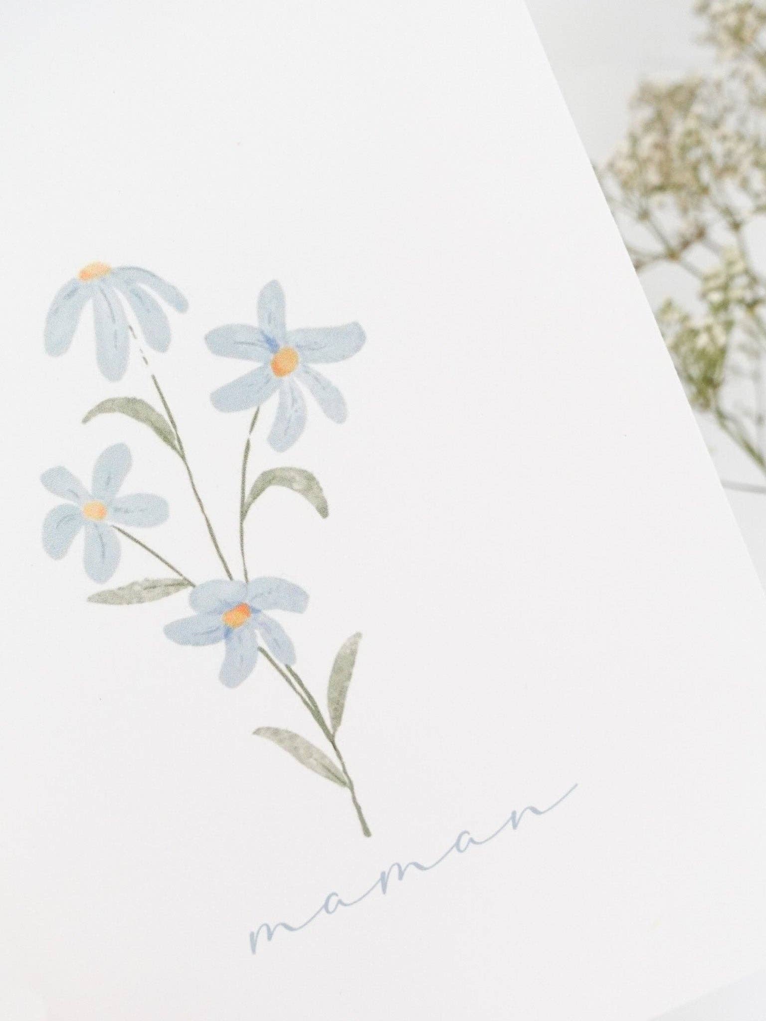 CARTE DE FÊTE DES MÈRES BOUQUET - Institut MAIA