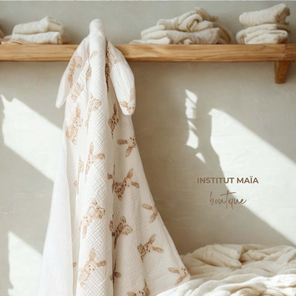 SERVIETTE DE BAIN EN MOUSSELINE MAÏA 2.0 - Institut MAIA