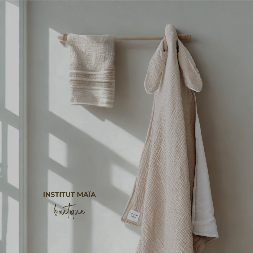 SERVIETTE DE BAIN EN MOUSSELINE MAÏA 2.0 - Institut MAIA