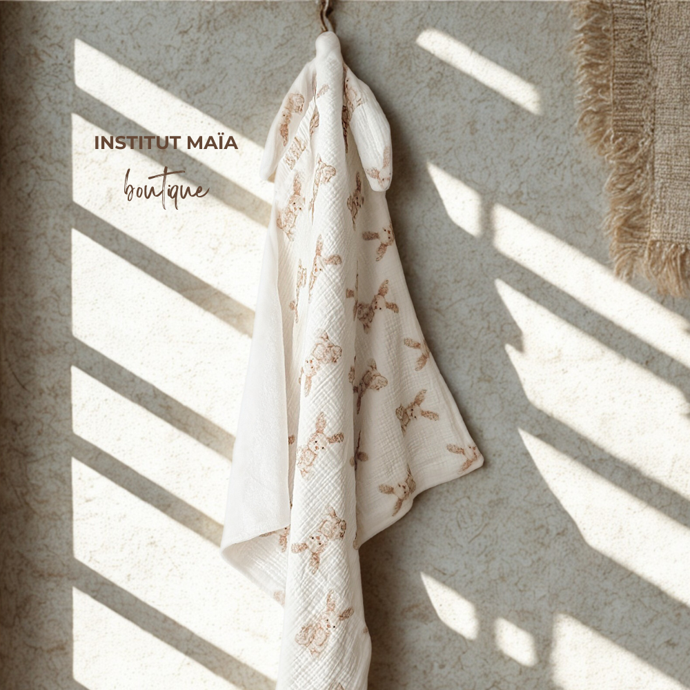 SERVIETTE DE BAIN EN MOUSSELINE MAÏA 2.0 - Institut MAIA