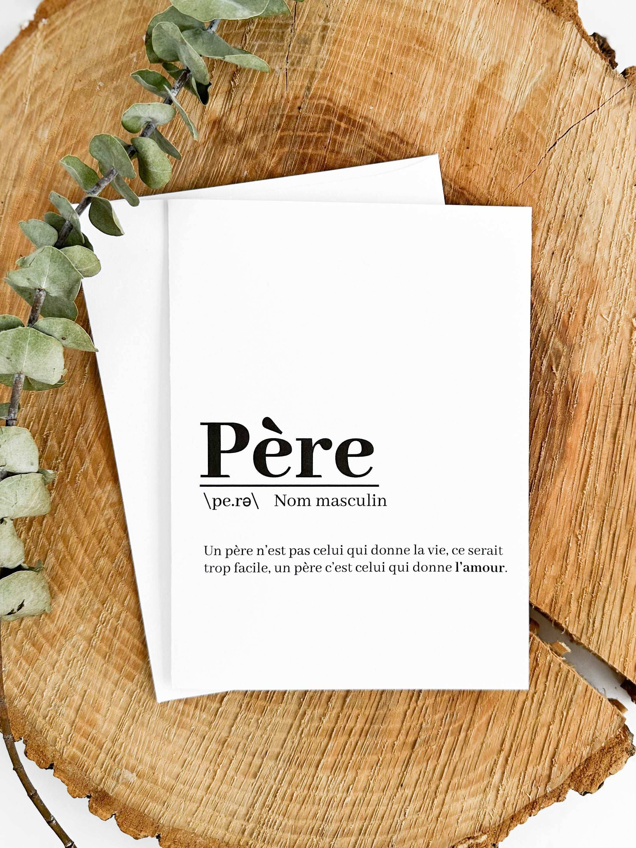 CARTE DE FÊTE DES PÈRES - DÉFINITION - Institut MAIA