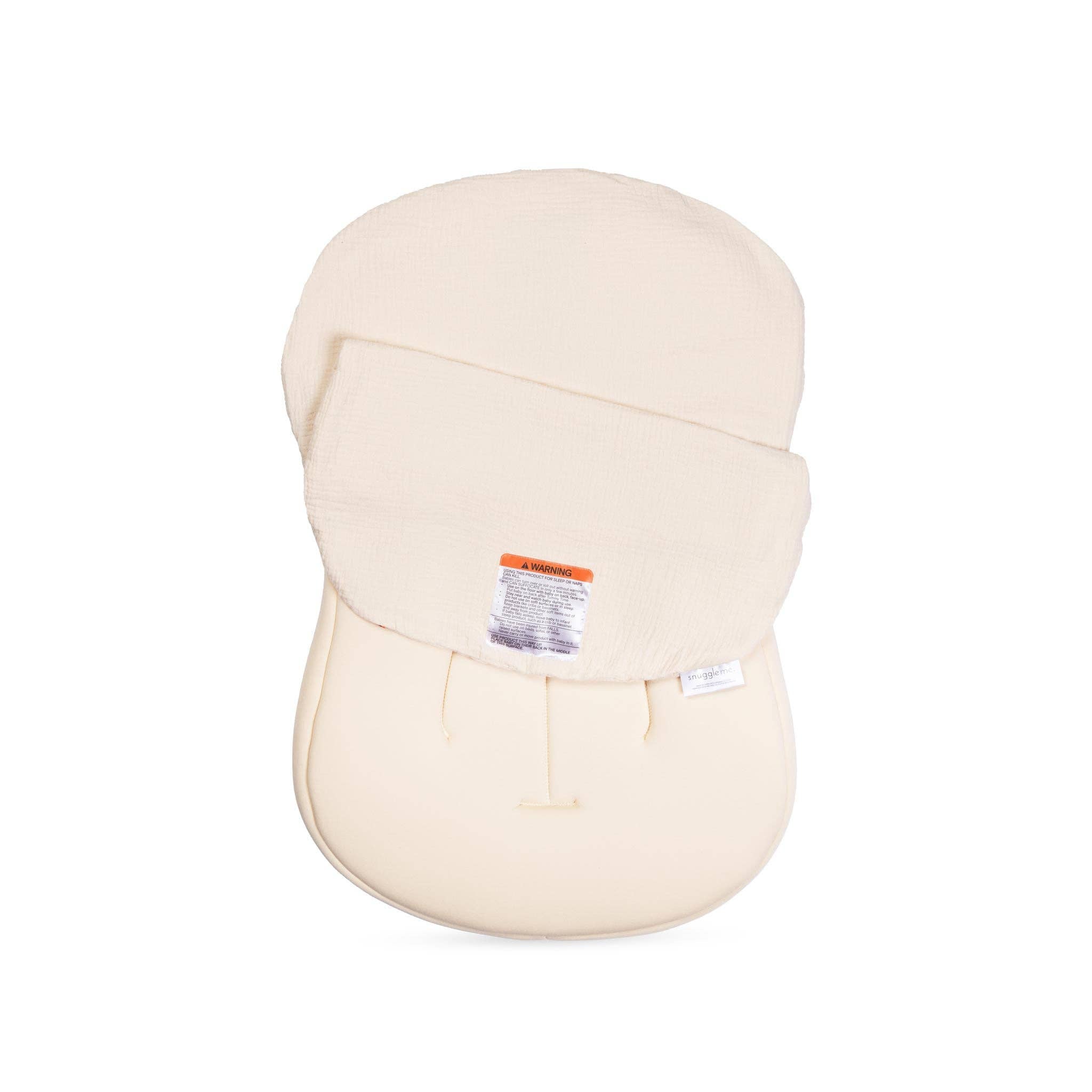 Housse en mousseline pour coussin Snuggle Me Lounger Curve - Naturel - Institut MAIA