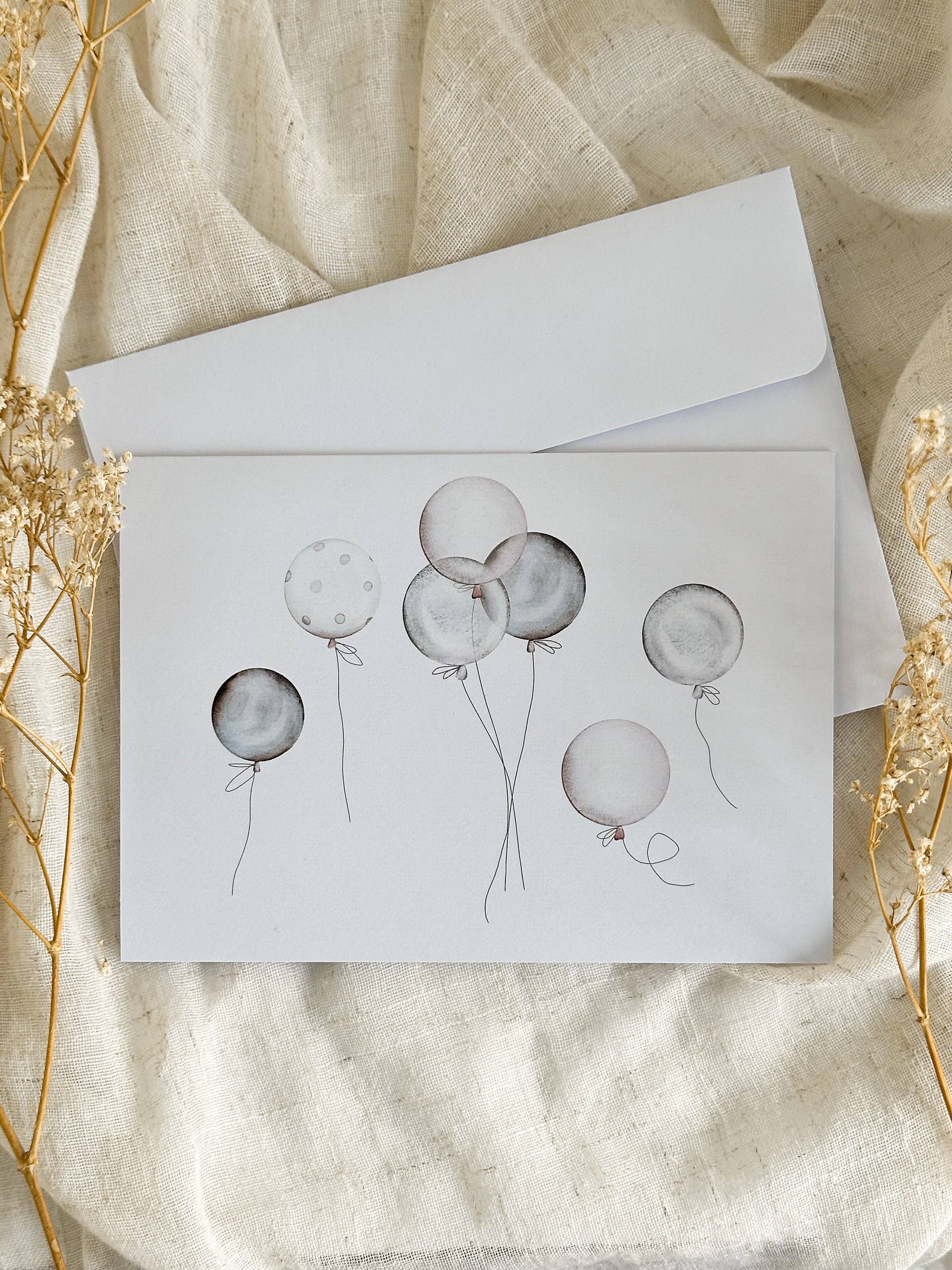 CARTE D'ANNIVERSAIRE  BALLONS - Institut MAIA