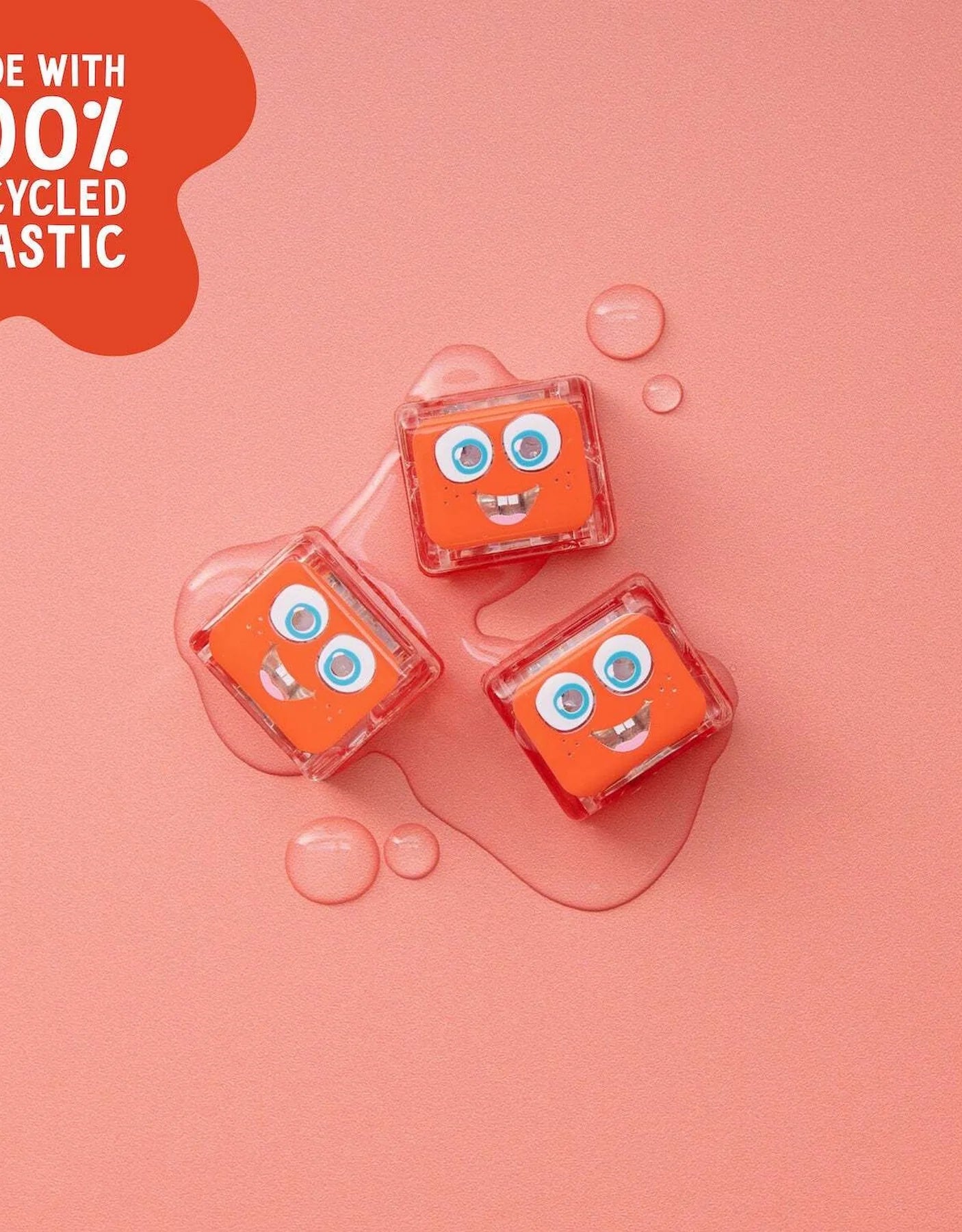 CUBE LUMINEUX ROUGE - SAMMY - Glo Pals - Institut MAIA