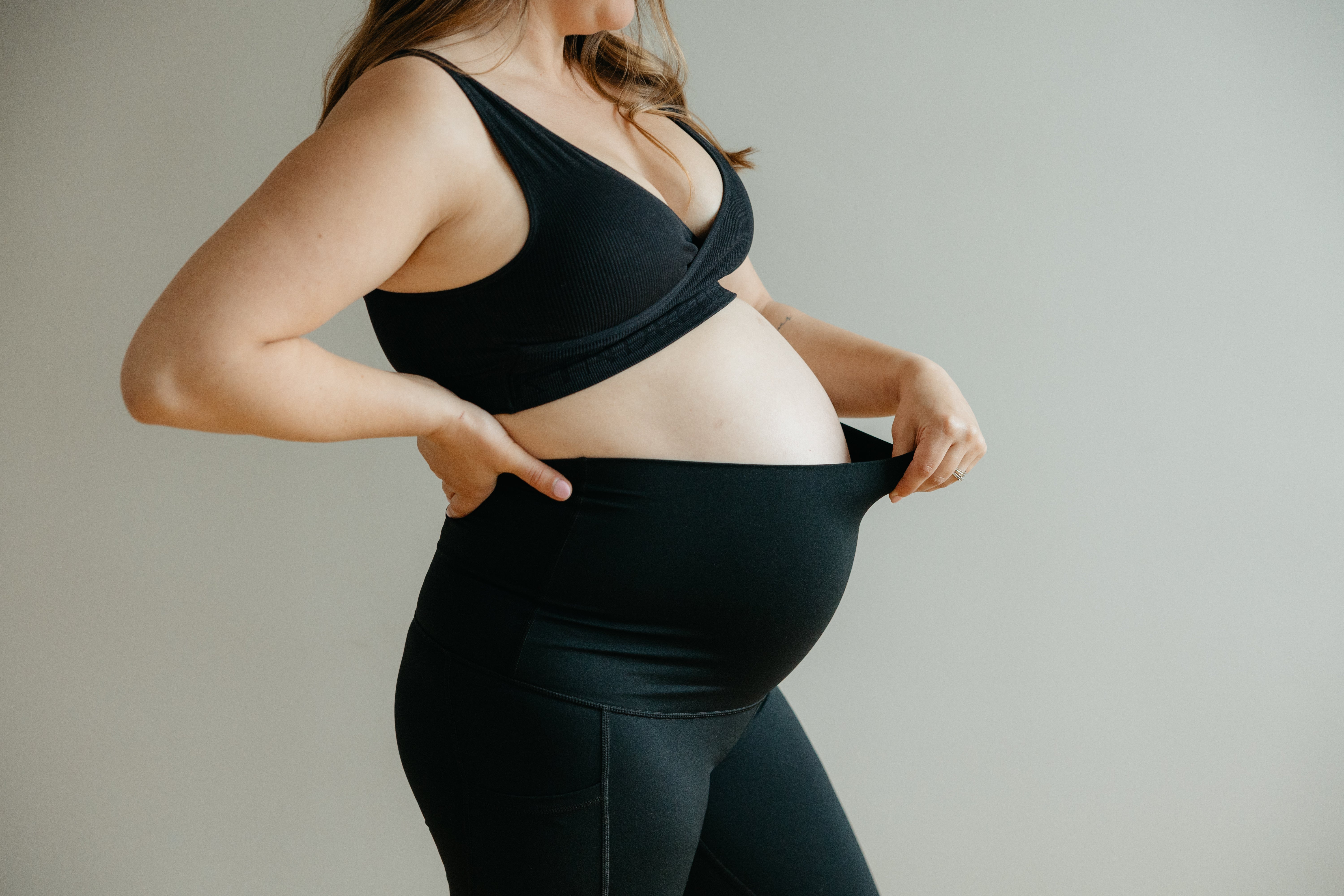 LEGGING DE MATERNITÉ ATHENA - NOIR - Institut MAIA