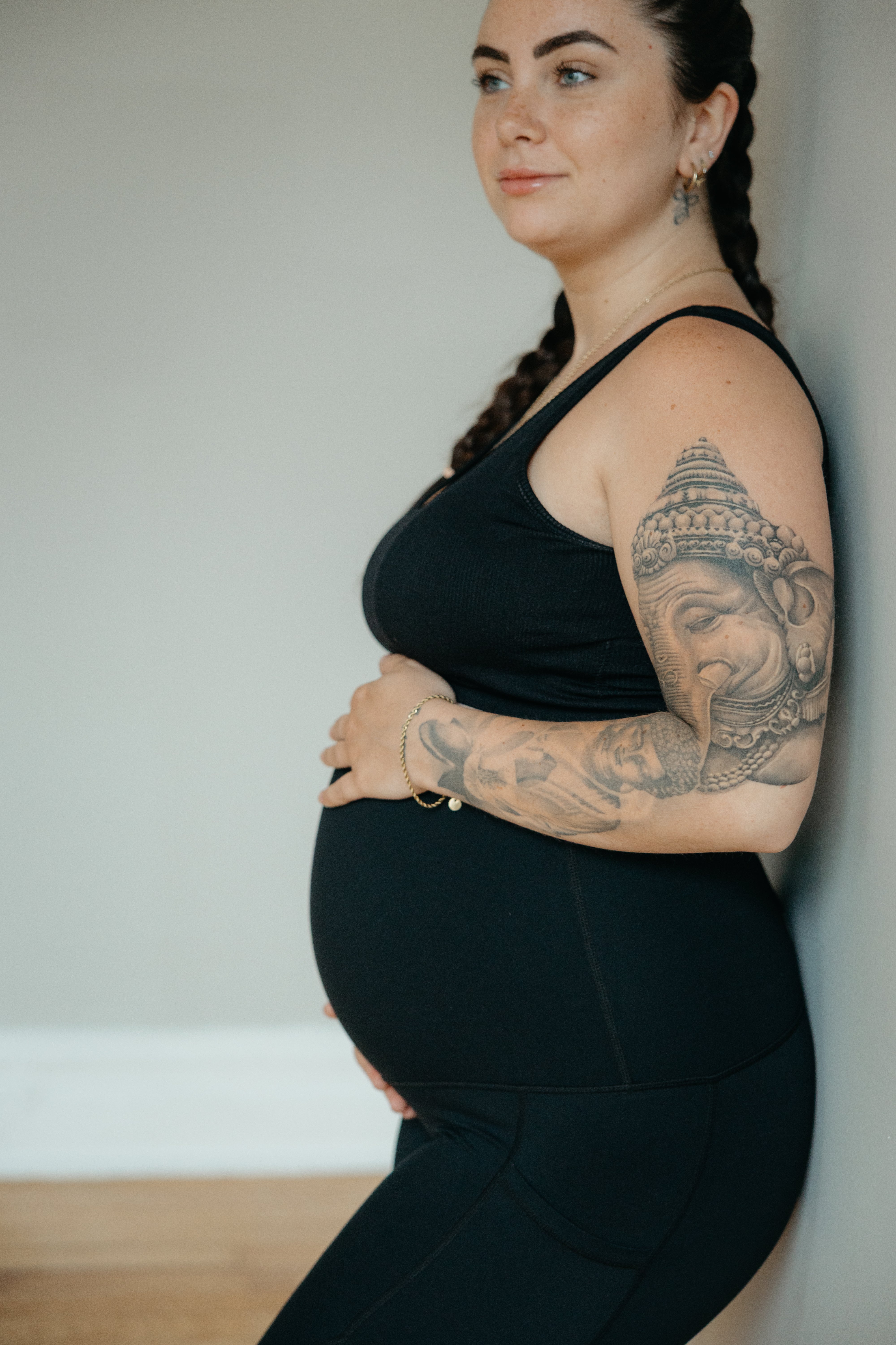 LEGGING DE MATERNITÉ ATHENA - NOIR - Institut MAIA