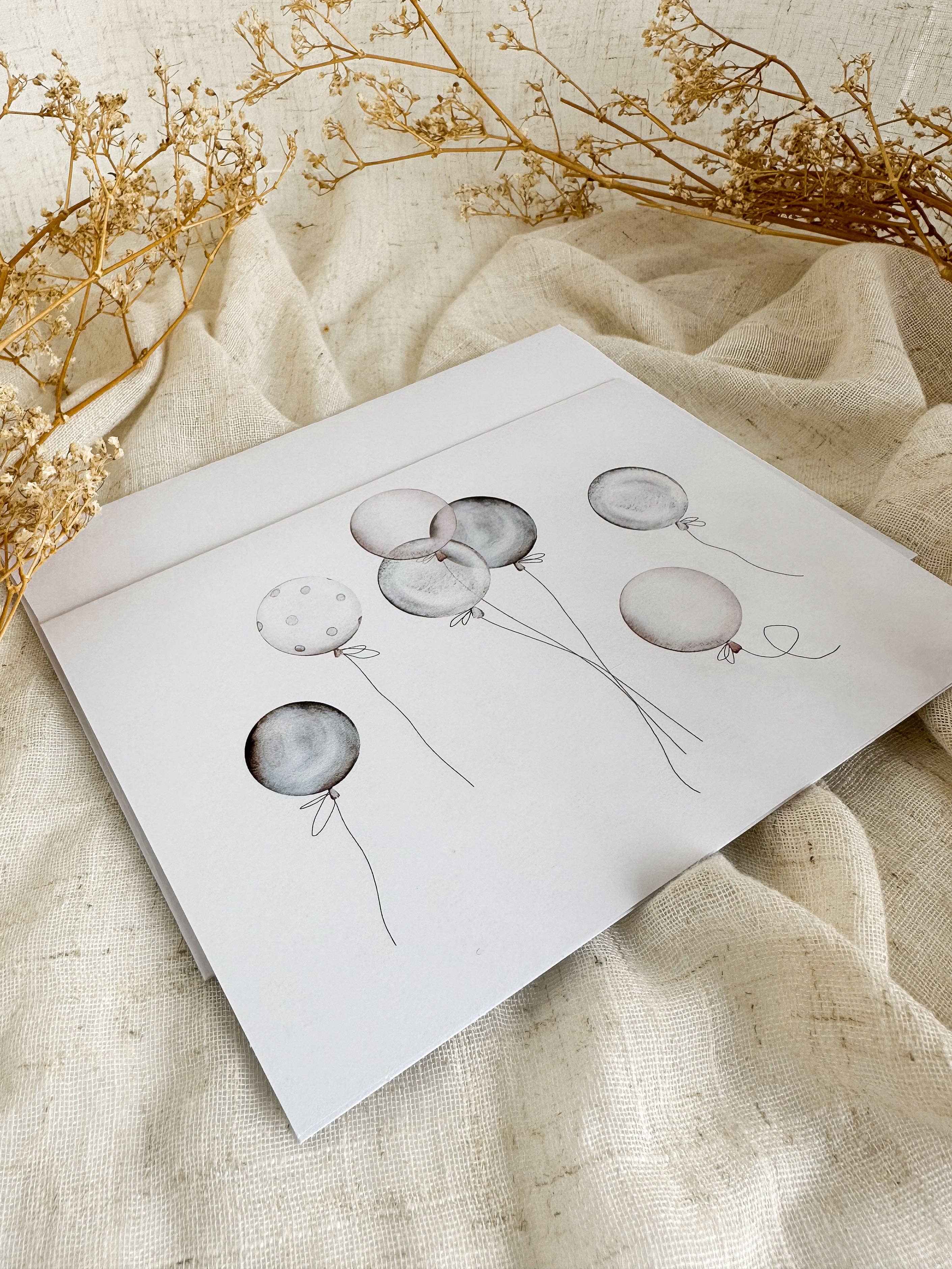 CARTE D'ANNIVERSAIRE  BALLONS - Institut MAIA