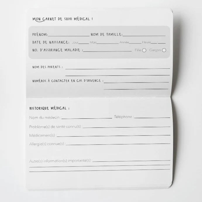 CARNET DE SUIVI MÉDICAL - Institut MAIA
