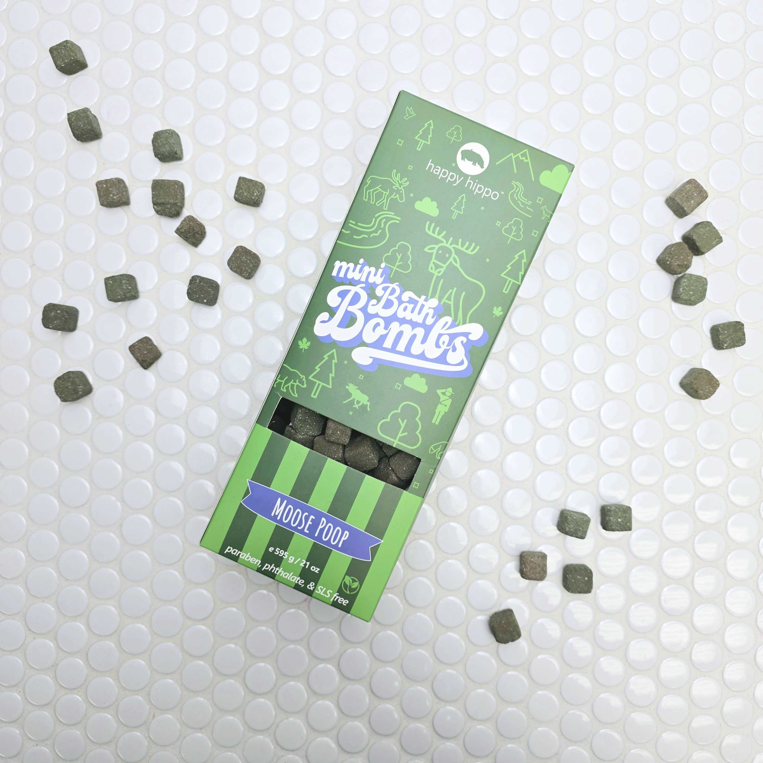 Moose Poop - Mini-bombes de bain - Boîte - Institut MAIA