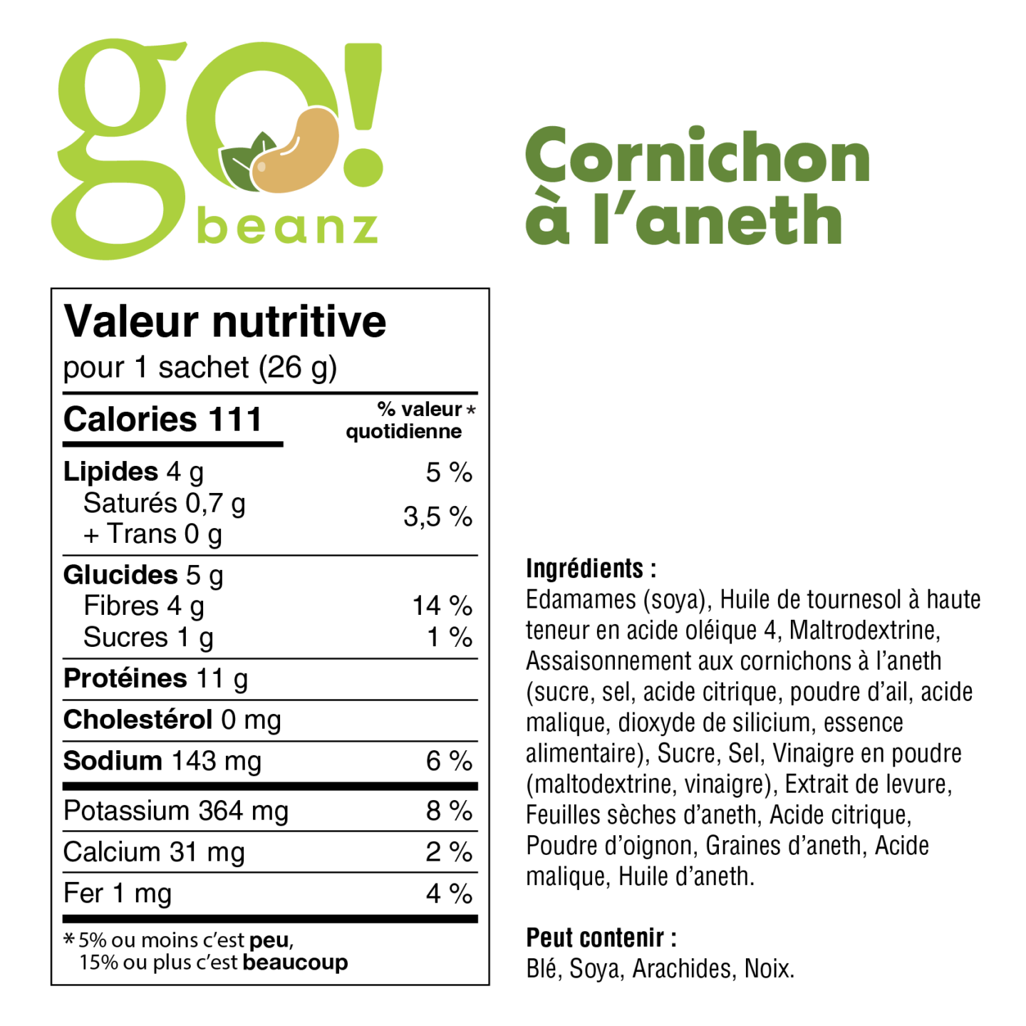 GO! BEANZ - EDAMAMES RÔTIES - Institut MAIA